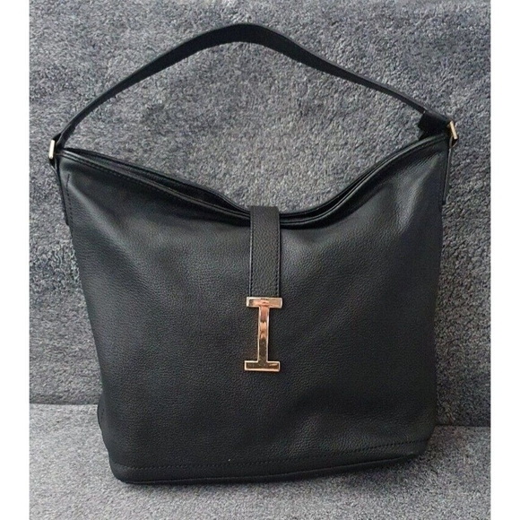ISAAC MIZRAHI LEATHER HOBO BAG - Picture 3 of 16